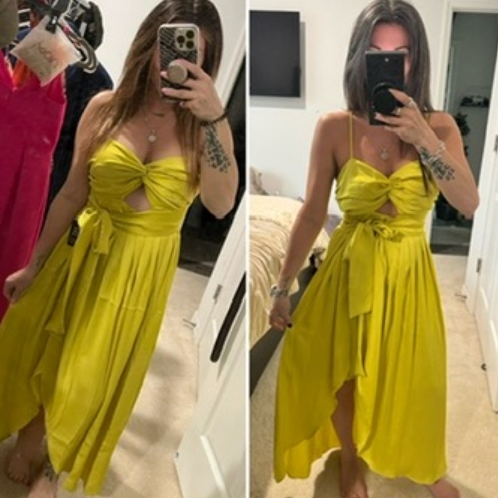 Express Yellow Dress - Small -